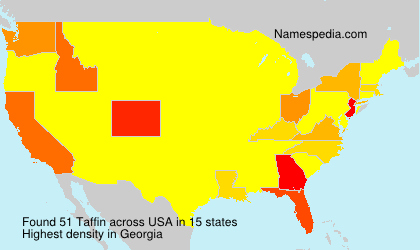 Surname Taffin in USA