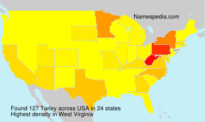 Surname Tarley in USA
