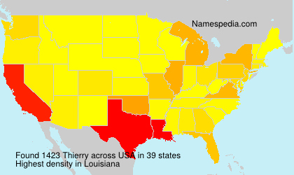 Surname Thierry in USA