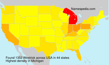 Surname Westrick in USA