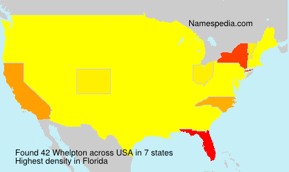 Surname Whelpton in USA