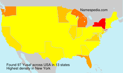 Surname Yusaf in USA
