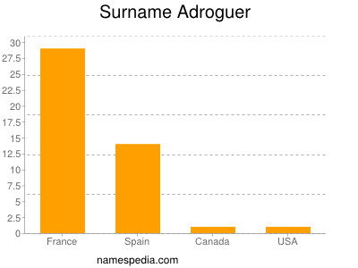 Familiennamen Adroguer