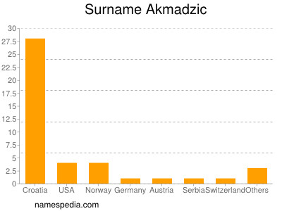 Familiennamen Akmadzic