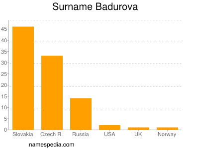 Familiennamen Badurova