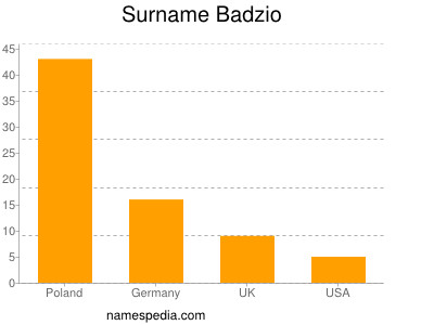 Familiennamen Badzio