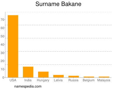 Familiennamen Bakane