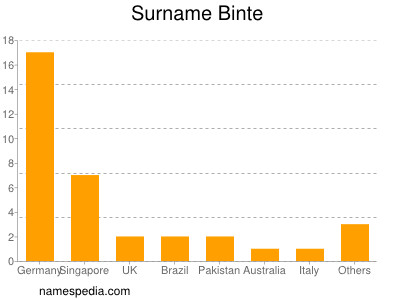 Familiennamen Binte