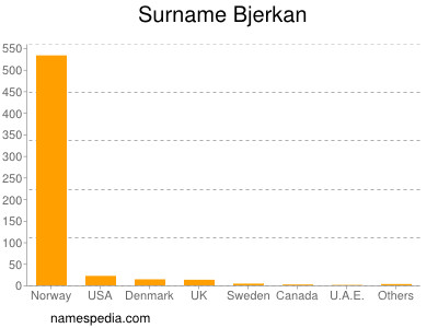 Surname Bjerkan