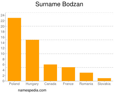 Familiennamen Bodzan