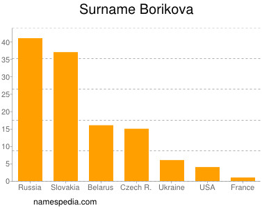 Familiennamen Borikova