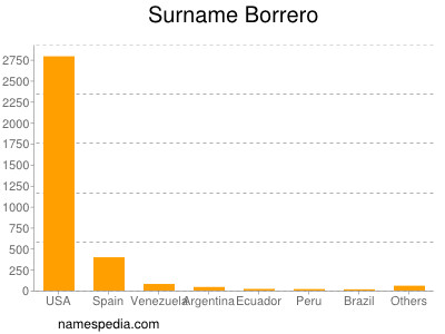 Familiennamen Borrero