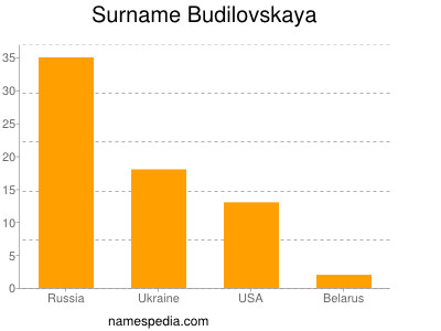 Familiennamen Budilovskaya