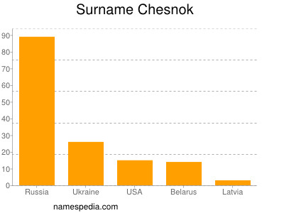 Familiennamen Chesnok