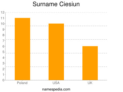 Familiennamen Ciesiun