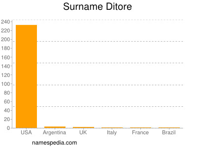 Familiennamen Ditore