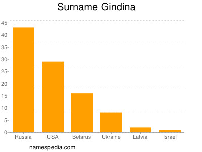 Familiennamen Gindina