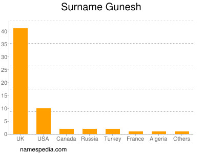 Familiennamen Gunesh