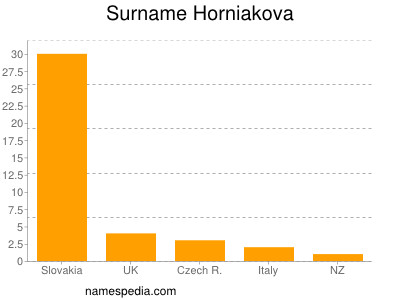 Familiennamen Horniakova
