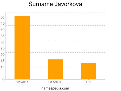 Familiennamen Javorkova