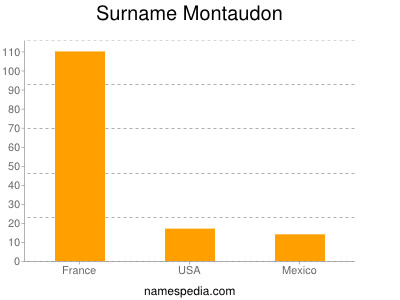 Familiennamen Montaudon