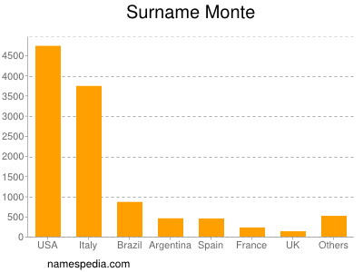 Familiennamen Monte