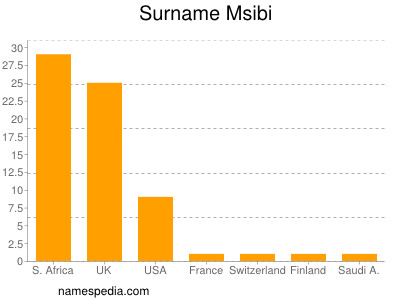 Familiennamen Msibi