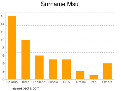 Familiennamen Msu