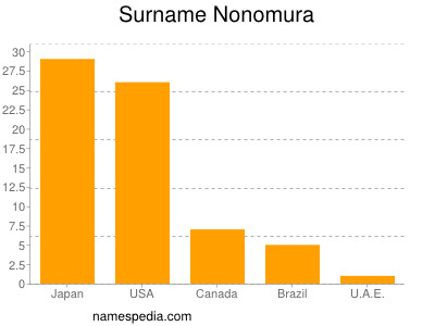 Familiennamen Nonomura