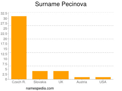 Familiennamen Pecinova