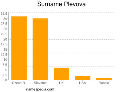 Familiennamen Plevova