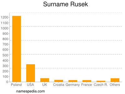 Familiennamen Rusek