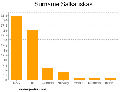 Familiennamen Salkauskas
