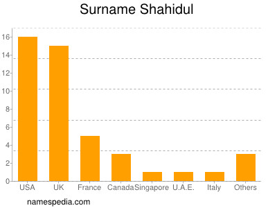 Familiennamen Shahidul