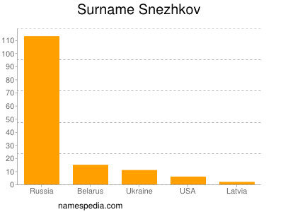 Familiennamen Snezhkov