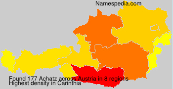 Surname Achatz in Austria