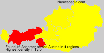 Surname Achorner in Austria Surname Achorner in Austria