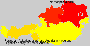 Surname Ackerbauer in Austria Surname Ackerbauer in Austria