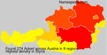Surname Ackerl in Austria Surname Ackerl in Austria