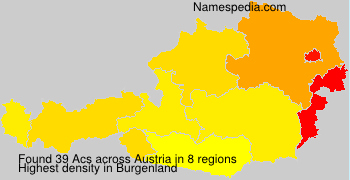 Surname Acs in Austria Surname Acs in Austria