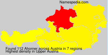 Surname Ahorner in Austria