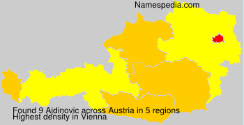 Surname Ajdinovic in Austria Surname Ajdinovic in Austria