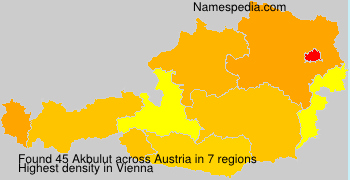 Surname Akbulut in Austria Surname Akbulut in Austria