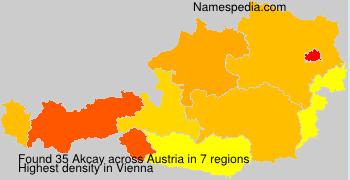 Surname Akcay in Austria Surname Akcay in Austria