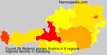 Surname Akdeniz in Austria Surname Akdeniz in Austria