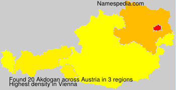 Surname Akdogan in Austria Surname Akdogan in Austria