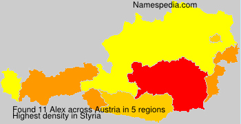 Surname Alex in Austria