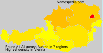 Familiennamen Ali - Austria