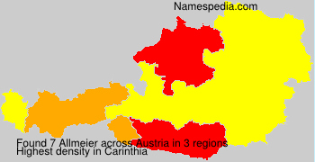 Surname Allmeier in Austria Surname Allmeier in Austria