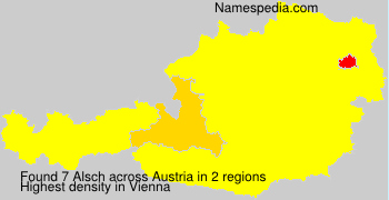 Surname Alsch in Austria
